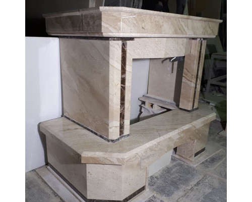КП-25015 каминная облицовка из камня двух сортов